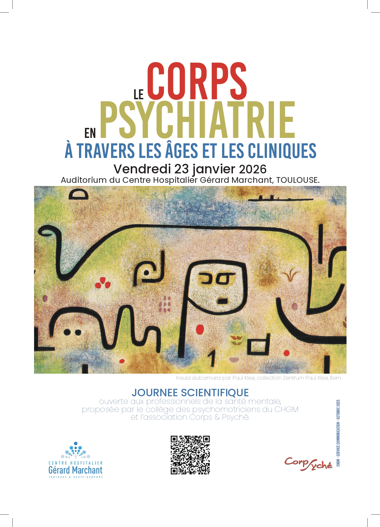 Toulouse corps en psychiatrie affiche